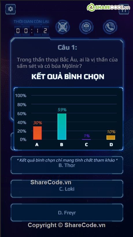 Game,Ai là triệu phú,C#,Unity C#,Đồ án,Bài